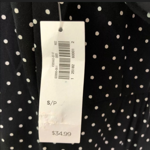 Old Navy Polka Dot Dress 3/4 Sleeve Size S NWT - Picture 9 of 11